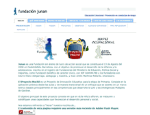 Tablet Screenshot of fundacionjunan.org